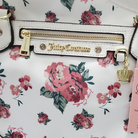 Juicy Couture NWT White With Rose Large Light - Picture 4 of 5